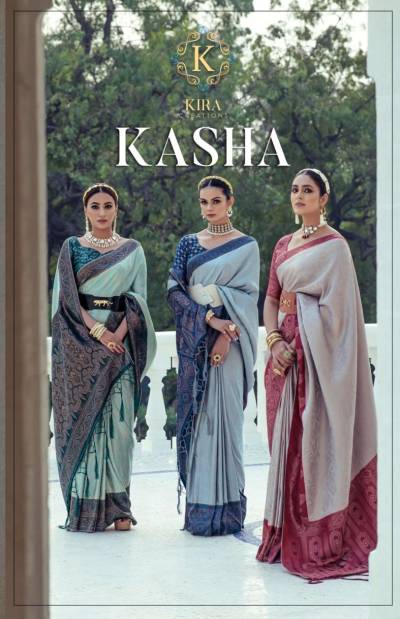 KASHA BY KIRA SATIN SAREE MANUFACTURER IN INDIA